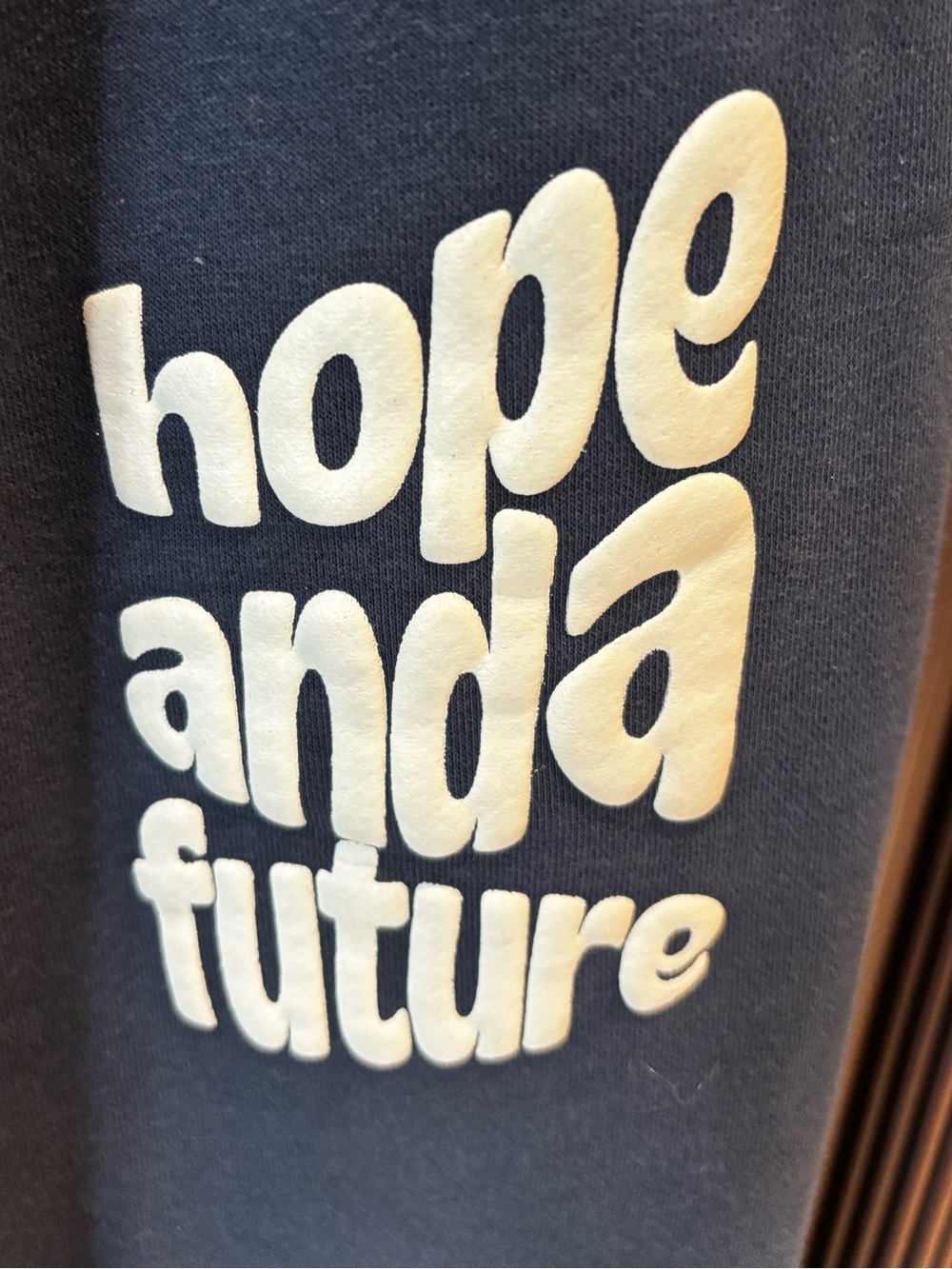 ELEVATED FAITH “HOPE AND A FUTURE”NAVY UNISEX SWEATPANT SZ M - Picture 8 of 13